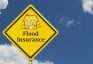 Flood,Insurance,Warning,Sign,With,House,With,Sky,3d,Illustration